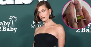 Read more about the article Hailey Bieber Shows Off Birthstone Ring for ‘Jack’ and ‘Mama