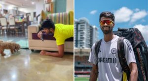 Read more about the article [In Pictures] Washington Sundar makes cheeky Gabba reference ahead of BGT 2024-25 3rd Test