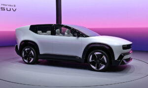 Read more about the article A closer look at the slick Honda 0 SUV and Saloon prototypes at CES 2025