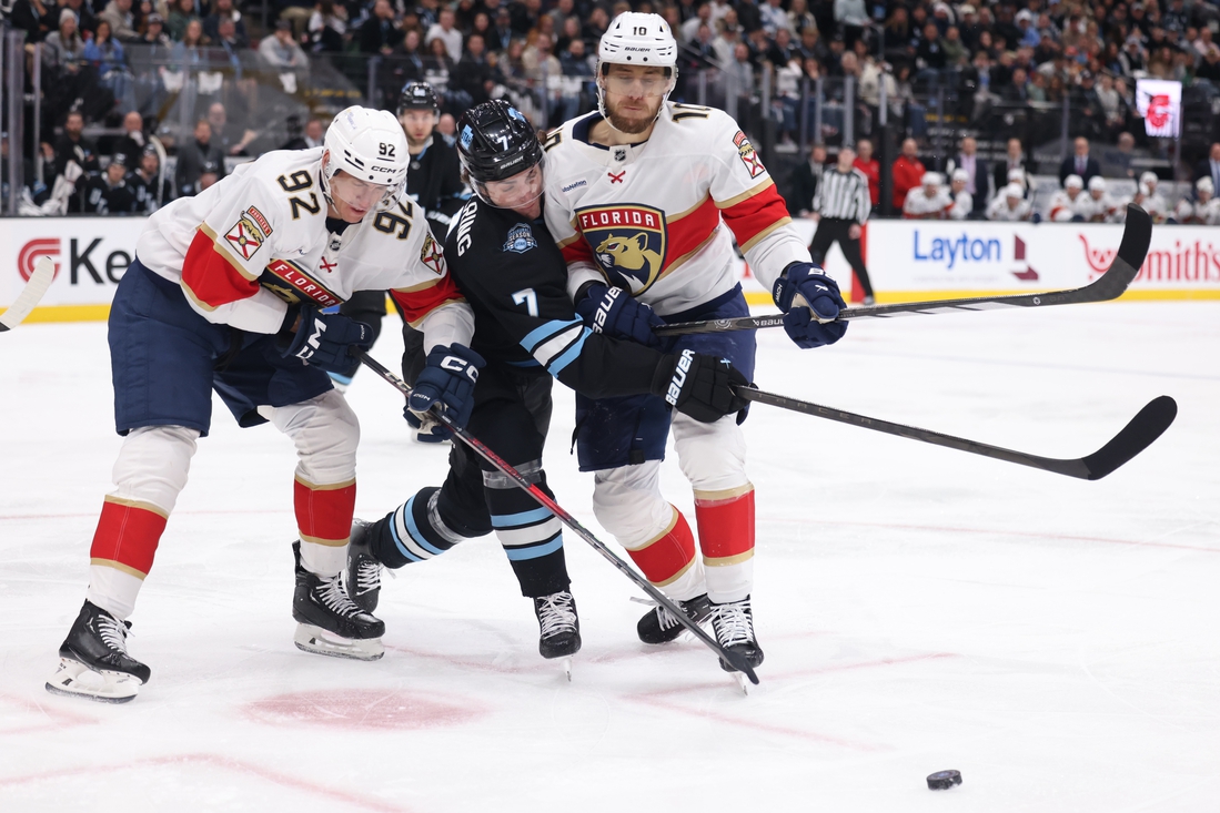 You are currently viewing Jesper Boqvist’s two-goal outing sends Panthers past Utah