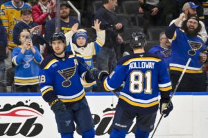 Read more about the article Fast start revs up Blues in win 6-2 win over Ducks