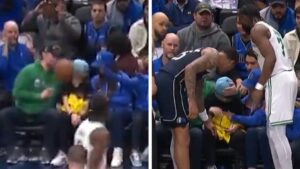 Read more about the article NBA’s Kyrie Irving Smashes Kid in Head with Errant Pass