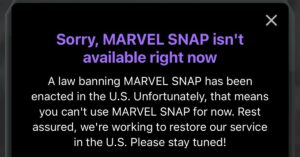 Read more about the article Marvel Snap is banned, just like TikTok