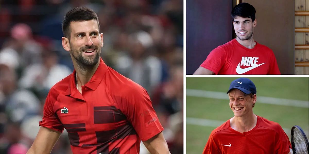 You are currently viewing Novak Djokovic gets honest about Carlos Alcaraz & Jannik Sinner’s chances of breaking his records