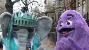 Read more about the article Grimace, Liberty’s Ellie the Elephant Going to McDonald’s All American Games