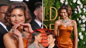 Read more about the article Zendaya Sparks Engagement Speculation on Golden Globes Red Carpet