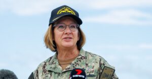 Read more about the article Pete Hegseth Fires Adm. Lisa Franchetti, Navy’s Top Officer