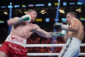 Read more about the article Canelo Alvarez signs Saudi deal, nixing Jake Paul fight