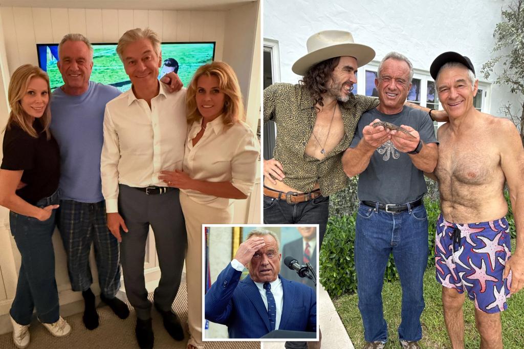 You are currently viewing RFK posts wild pic with lizard, Russell Brand and Dr. Oz