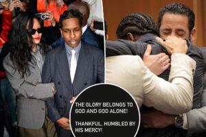 Read more about the article Rihanna breaks silence after boyfriend A$AP Rocky’s assault trial verdict