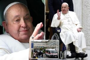 Read more about the article Pope Francis in hospital with pneumonia, is alert and able to eat: Vatican