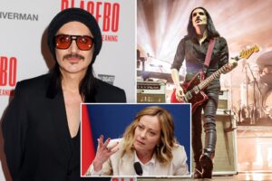 Read more about the article Placebo rocker Brian Molko charged for calling Italian Prime Minister Giorgia Meloni a ‘fascist’ and ‘Nazi’