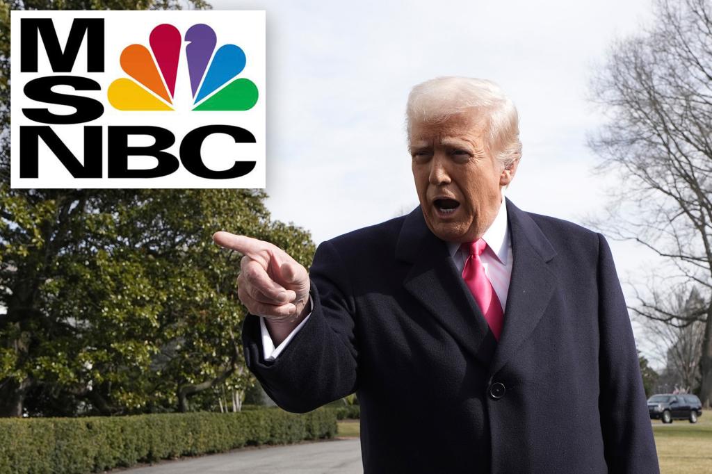 You are currently viewing Trump slams MSNBC as ‘threat to democracy’