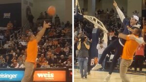 Read more about the article Alex Rodriguez Makes Halfcourt Shot, Wins Student $10K