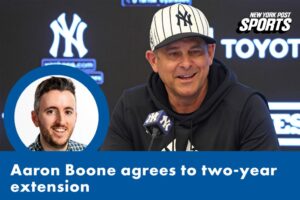 Read more about the article Yankees, Aaron Boone agreeing on an extension & preview tomorrow’s spring training opener (Video)