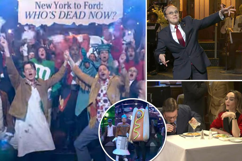 You are currently viewing ‘SNL 50’ travels through 5 decades of NYC’s trials and tribulations in musical skit featuring parodies of 4 mayors