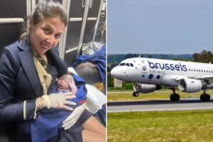 Read more about the article Flight attendant helped deliver ‘magical’ baby girl shortly after take off