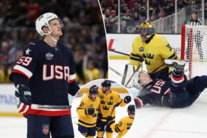 Read more about the article Depleted Team USA falls to Sweden as injury scares mount before final