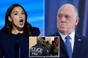 Read more about the article Border czar Tom Homan asks DOJ to look into whether AOC violated law with ICE-evading webinar: ‘Disturbing’