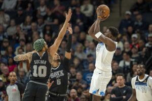 Read more about the article Timberwolves take down Spurs for 5th straight win