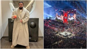 Read more about the article Drake follows major WWE stars following Elimination Chamber appearance