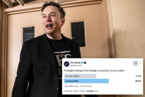 Read more about the article Will Elon Musk’s X poll decide daylight saving time debate?