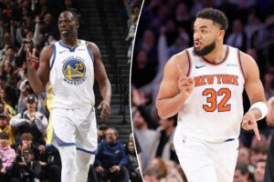 Read more about the article Knicks’ Karl-Anthony Towns responds to Draymond Green’s ducking claim