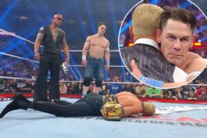 Read more about the article John Cena turns heel on Cody Rhodes at WWE Elimination Chamber