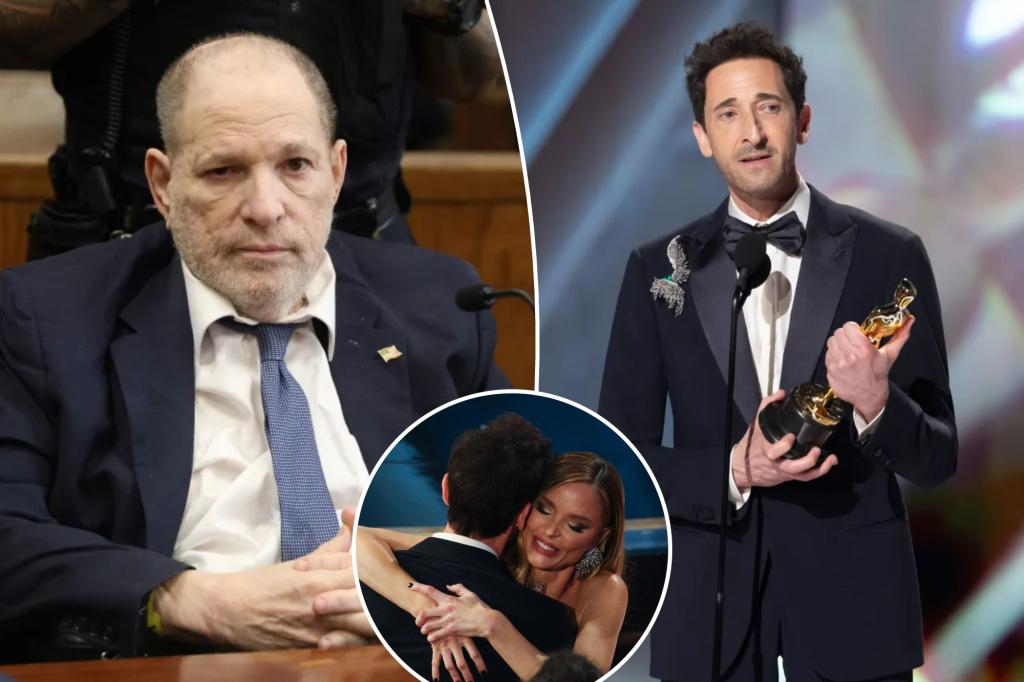 You are currently viewing Harvey Weinstein breaks silence on Adrien Brody mentioning his children in Oscars 2025 speech