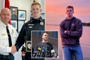 Read more about the article Long Island cop Michael Arkinson who arrested Justin Timberlake in Hamptons awarded ‘Officer of the Year’